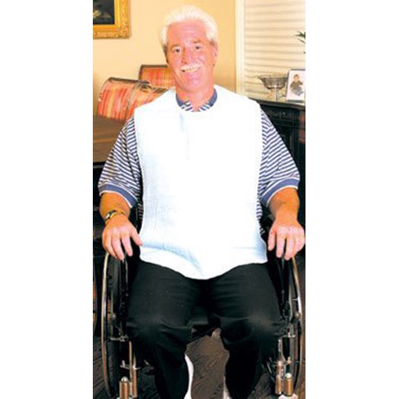 Personal Touch Terry Adult Bib with Vinyl Barrier (Snap) 1 Pack