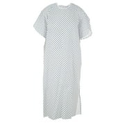 Personal Touch Top of The Line Patient Gowns, Back Tie (2-Pack) Demure Print, Comfortable Polyester and Cotton Blend is Easy-Care, and Fits All Sizes Up To 2XL,
