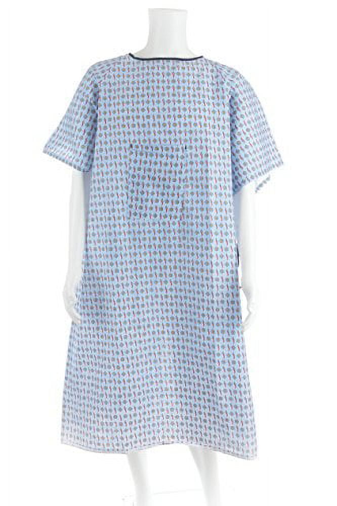 Personal Touch Top of The Line Patient Gowns, Back Tie (2-Pack) Demure ...