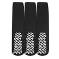 thumbnail image 1 of Personal Touch Top of the Line Hospital Non Skid Slipper Socks, Ladies or Men's Colors, 3 Pairs (Black, X-Large Ankle), 1 of 2