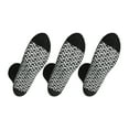 thumbnail image 1 of Personal Touch Unisex Crew Length Comfortable Hospital Slipper Socks Size 10-13 Pack of 3 (Black), 1 of 3