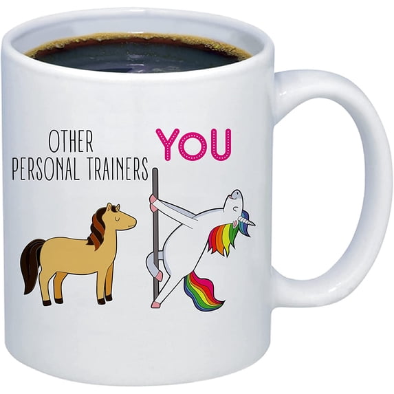 Personal Trainer Christmas Coffee Mug, Funny Gift For Trainer, Fitness, Instructor Cup for Him Her