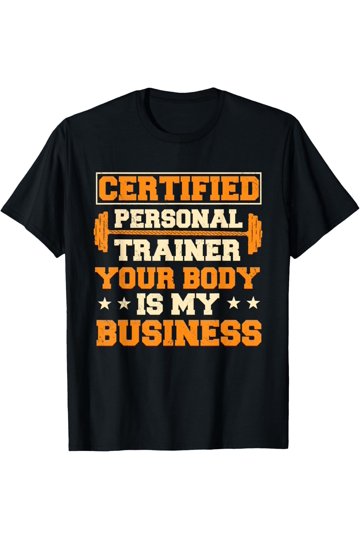 T-shirt Fitness Trainer Avec Logo Réfléchissant - 100% Coton Noir - Taille Unisexe - Neuf Avec étiquettes