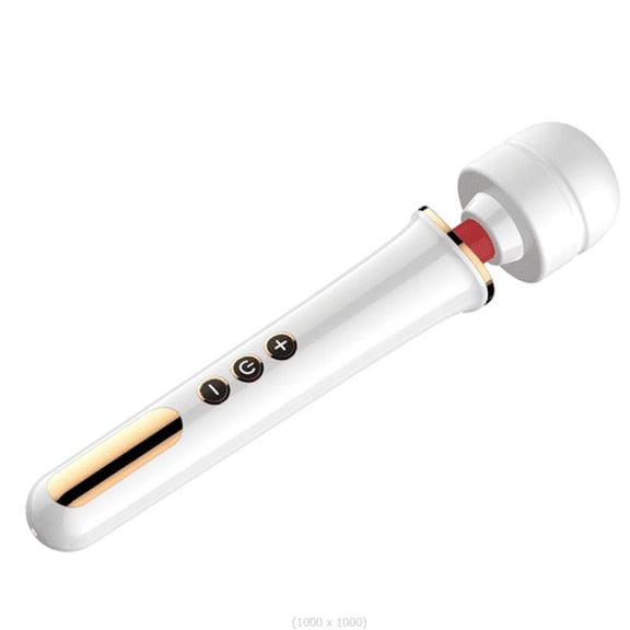 Personal Wand Massager, Topboutique Handheld Electric Massager with 10 Vibration Patterns and 5 Vibration Speeds, Personal Massager for Women for Back Neck Shoulder Muscle Leg Pain Relief (White)