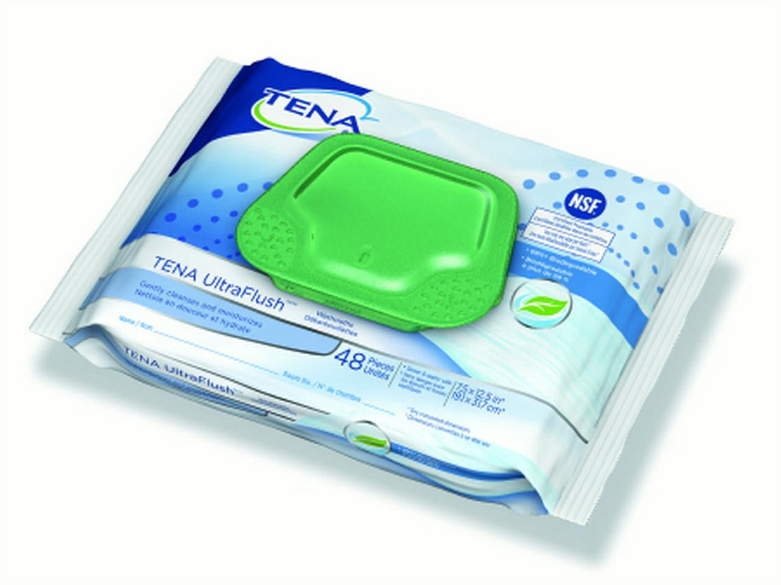 Personal Wipe TENA UltraFlush Soft Pack Aloe/Vitamin E/Chamomile Scented 3 Packs of 48