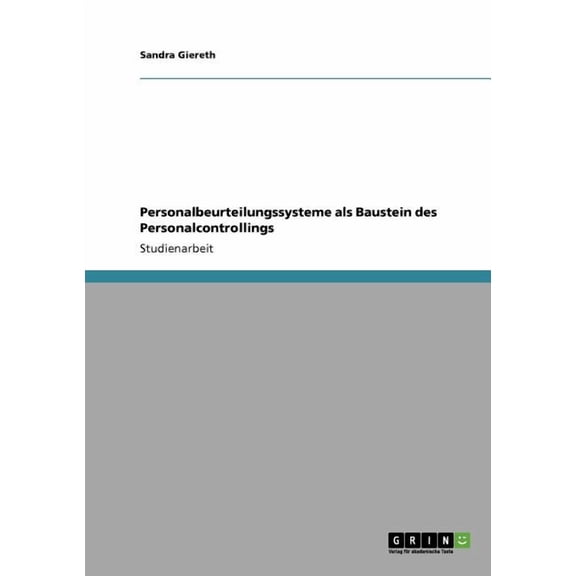 Personalbeurteilungssysteme ALS Baustein Des Personalcontrollings