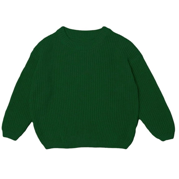 Personalised Baby Girl Knitted Sweater with Custom Name Embroidery Warm Winter Knitwear for Toddlers Children Autumn Tops