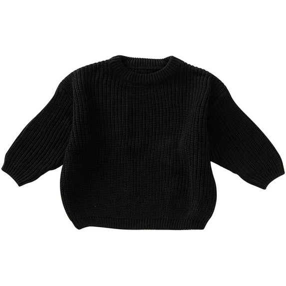 Personalised Baby Girl Knitted Sweater with Custom Name Embroidery Warm Winter Knitwear for Toddlers Children Autumn Tops