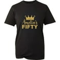 Personalised Birthday TShirt Your Custom Name & Age Queens Crown Unisex