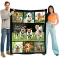 thumbnail image 1 of Personalised Blanket 76x100cm,Custom Blanket with Words Picture Collage Customized Blankets,Birthday Xmas Souvenir Gifts Personalized Throw for Father, Mom, Kids, Dogs, Friends or Lover, 1 of 6