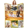 thumbnail image 1 of Personalised Blanket, Custom Blanket, Personalised Photo Blanket, Customised Photo Blanket Personalised for Adults Kids, Personalised Gifts for Mum, Dad, Boyfriend, Girlfriend (1 photo), 1 of 6