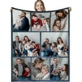 thumbnail image 1 of Personalised Blanket, Custom Blanket, Personalised Photo Blanket, Customised Photo Blanket Personalised for Adults Kids, Personalised Gifts for Mum, Dad, Boyfriend, Girlfriend, 1 of 5