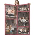 thumbnail image 1 of Personalised Blanket, Custom Blanket, Personalised Photo Blanket, Customised Photo Blanket Personalised for Adults Kids, Personalised Gifts for Mum, Dad, Boyfriend, Girlfriend, 1 of 5