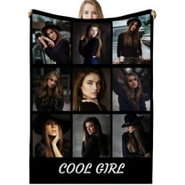 Personalised Blanket,Custom Blanket,Personalised Photo Blanket,Customised Photo Blanket Personalised for Adults,Picture Blanket Personalised Gifts for Mum,Dad,Boyfriend,Girlfriend