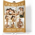 thumbnail image 1 of Personalised Blanket, Custom Blanket, Personalised Photo Blanket,Customized Flannel Blankets for Father, Mom, Lover, Kids, Friends, Pet, Birthday, Christmas - Personalised Gifts for Women Men., 1 of 6