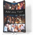 thumbnail image 1 of Personalised Blanket, Custom Blanket, Personalised Photo Blanket,Customized Flannel Blankets for Father, Mom, Lover, Kids, Friends, Pet, Birthday, Christmas - Personalised Gifts for Women Men., 1 of 6
