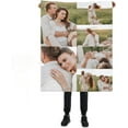 thumbnail image 1 of Personalised Blanket Custom Blanket with Photo Text Blanket Personlized Throw Picture Collage Flannel Blankets for Family Xmas Christmas New Year Anniversary Birthday Wedding Gift, 1 of 6