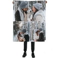 thumbnail image 1 of Personalised Blanket Custom Blanket with Photo Text Blanket Personlized Throw Picture Collage Flannel Blankets for Family Xmas Christmas New Year Anniversary Birthday Wedding Gift, 1 of 6