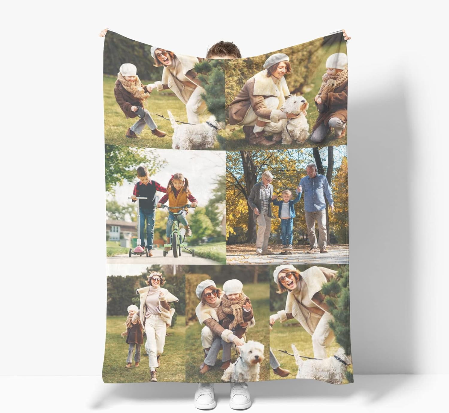 Personalised Blanket, Custom Blanket with Photos Text.Custom Blanket with 19 Photo Collages