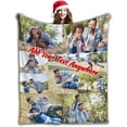 thumbnail image 1 of Personalised Blanket Custom Blanket with Photos Text.Custom Blanket with 1-9 Photo Collages.Flannel Blankets for Family Birthday Wedding Gift Fits Couch Sofa Bedroom Living Room-80cmX120cm, 1 of 6