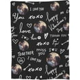 thumbnail image 1 of Personalised Blanket Custom Blanket with Photos Text, Custom Christmas Blanket with Photo Collages, Personalized Photo Gifts for Christmas Xmas New Year Birthday Wedding Anniversary, 1 of 6
