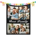 thumbnail image 1 of Personalised Blanket,Custom Blanket With Text 1-9 Photo, Personalised Blankets for Adults,Personalised Photo Blanket for Mother's Day,Customised Gifts for Mum,Dad,Boyfriend,Girlfriend,Friends, 1 of 6