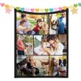 thumbnail image 1 of Personalised Blanket,Custom Blanket With Text 1-9 Photo, Personalised Blankets for Adults,Personalised Photo Blanket for Mother's Day,Customised Gifts for Mum,Dad,Boyfriend,Girlfriend,Friends, 1 of 6