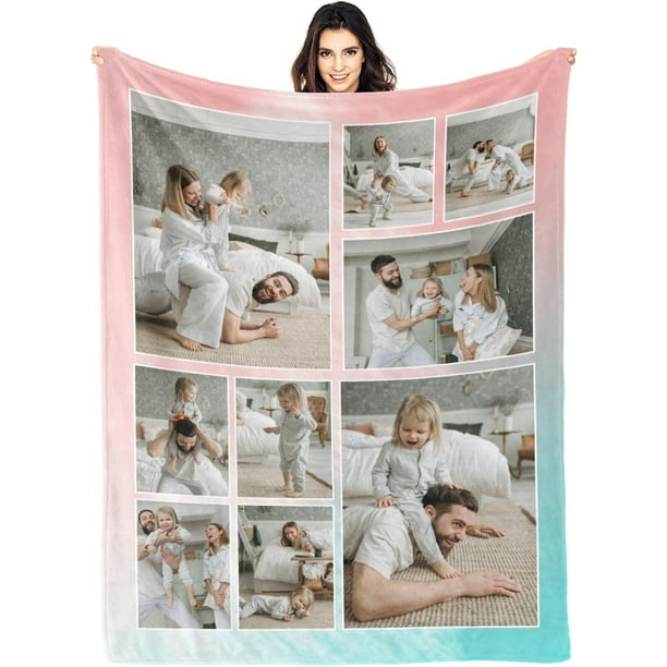 Personalised Blanket Custom Blankets with Photos Personalised Photo Blanket Custom Fleece Blanket for Wife Husband Girlfriend Boyfriend