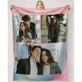 thumbnail image 1 of Personalised Blanket Custom with Picture Text Throw Blanket, Customized Photo Gift Birthday, Holiday, for Dad, Mom, Kids, Pet, Friends or Couples (1 Photo), 1 of 6