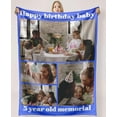 thumbnail image 1 of Personalised Blanket Custom with Picture Text Throw Blanket, Customized Photo Gift Birthday, Holiday, for Dad, Mom, Kids, Pet, Friends or Couples (1 Photo), 1 of 5