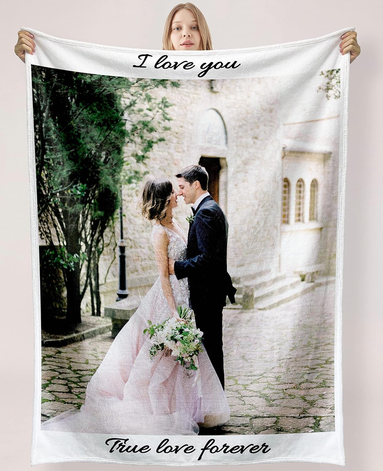 Personalised Blanket for Loved Ones Custom Photo Gift for Family Friends and Pets Perfect for Father s Day Walmart