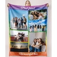 thumbnail image 1 of Personalised Blanket Custom with Picture Text Throw Blanket, Customized Photo Gift Birthday, Holiday, for Dad, Mom, Kids, Pet, Friends or Couples (1 Photo), 1 of 6