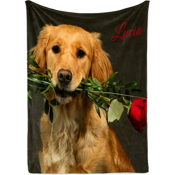 Personalised Blanket, Customised Photo Blankets, Personalised Flannel Blankets, Upload Photo as a Gift for Your Family Friend, Suitable for All Kinds of Anniversaries, 1 Photo