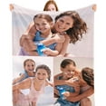 thumbnail image 1 of Personalised Blanket with Photo Text - Personalised Gifts for Women Men, Personalised Photo Blanket, Custom Blanket, Gifts for Family Kids Pet Friends, Gifts for Birthday Fathers/Mothers Day, 1 of 1