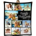 thumbnail image 1 of Personalised Blanket with Photos Custom Photos Blankets with Text Personalised Couples Gifts Customised Pictures Blanket Birthday for Adults Mom Dad Family Friends Dog Pets, 1 of 6