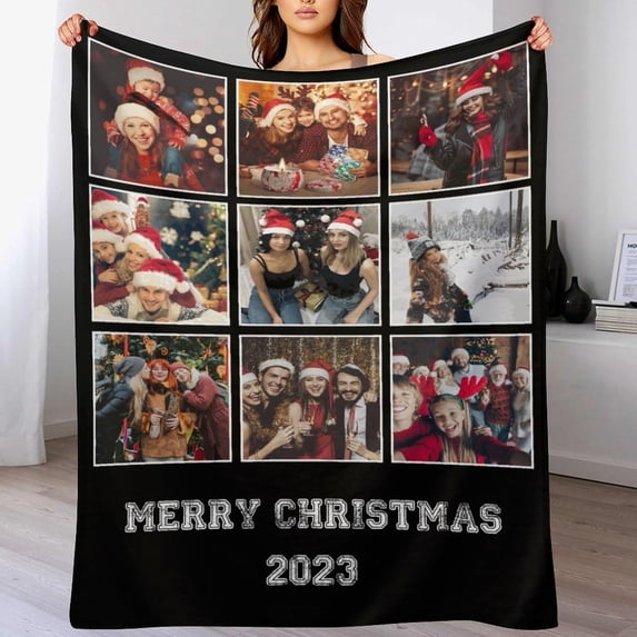 Personalised Blankets for Adults, Personalised Photo Blankets, Custom Blanket with Pictures, Personalised Gifts for Women Men, Personalised Birthday Gifts for Best Friends