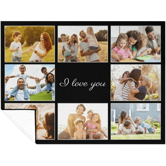 Personalised Blankets for Adults, Personalised Photo Blankets, Custom Blanket with Pictures, Personalised Gifts for Women Men, Personalised Birthday Gifts for Best Friends