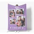 thumbnail image 1 of Personalised Blankets,with 1-12 Photo Collages Blanket,Mom, Lover, Kids, Friends, Birthday, Christmas - Personalised gifts for Women-75x100cm, 1 of 5