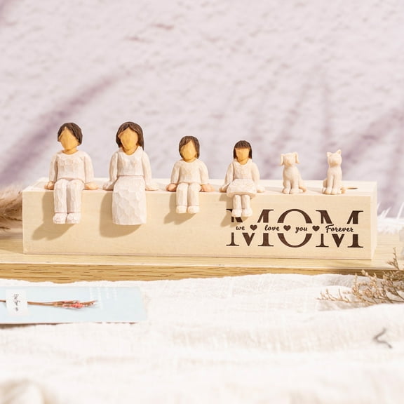 Personalised Choose Your Family Combination Figurines, Sculpted Hand-Painted Figure, Mom Resin Sculpture,Mother Day Birthday Gifts for Mom