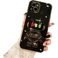thumbnail image 1 of Personalised Creative Light-up Astronaut Stand TPU Phone Case for iPhone Pro Max/Pro/Plus 15 Protective Cover Cool Sparkly Anti-Scratch Bumper, 1 of 7