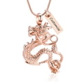 thumbnail image 1 of Personalised Dragon Necklace for Ashes of Loved One Memorial Cremation Jewelry for Ashes Holder Pendent for Ashes and Chain, 1 of 8