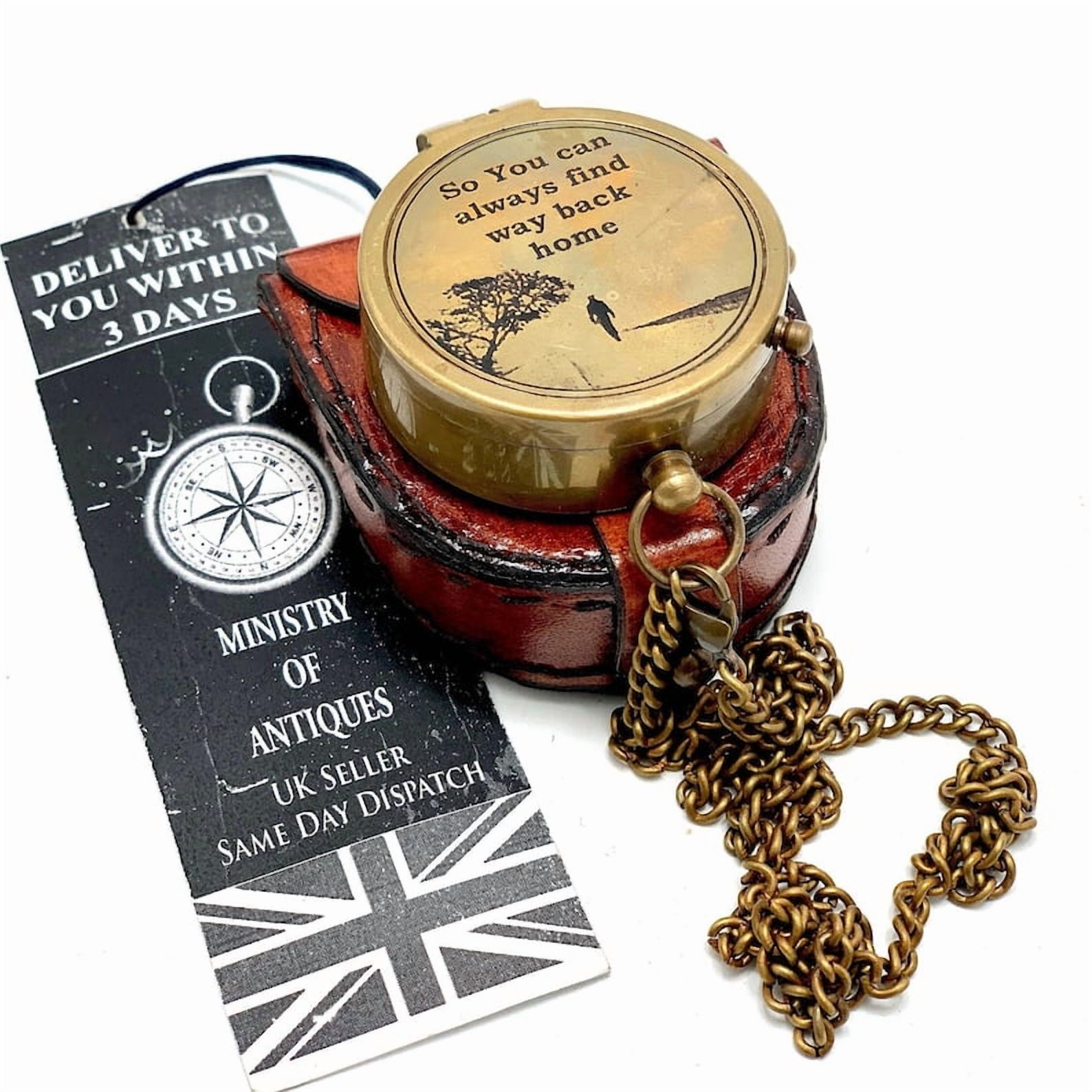Bcf Compass Personalised Engraved Brass Pocket Compass | Handmade Nautical Compass ...