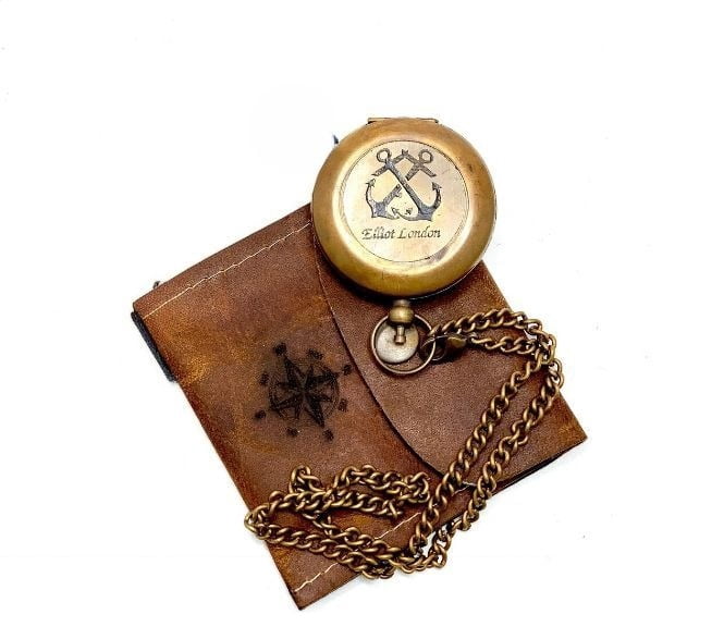 Personalised Engraved Pocket Compass Brass Nautical Compass, Handmade Compass, Christmas Gift, Gift for husband, Gift for her, Wedding Gift