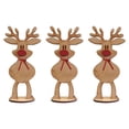 Personalised Freestanding Deer Family Christmas Decoration Place Names