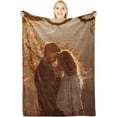 thumbnail image 1 of Personalised Gifts for Mum - Customizable Flannel Blanket with Photo and Text - Personalized Gifts for Mother's Day, Customized Christmas Birthday Gifts for Women, Best Mum Gifts, 1 of 6