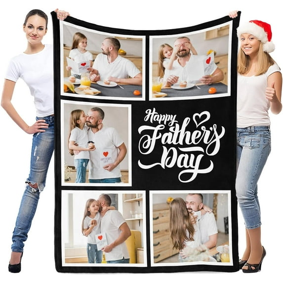 Personalised Gifts for Women and Men, Personalised for Adults, , Custom Blanket with Photos, for Birthday, Christmas