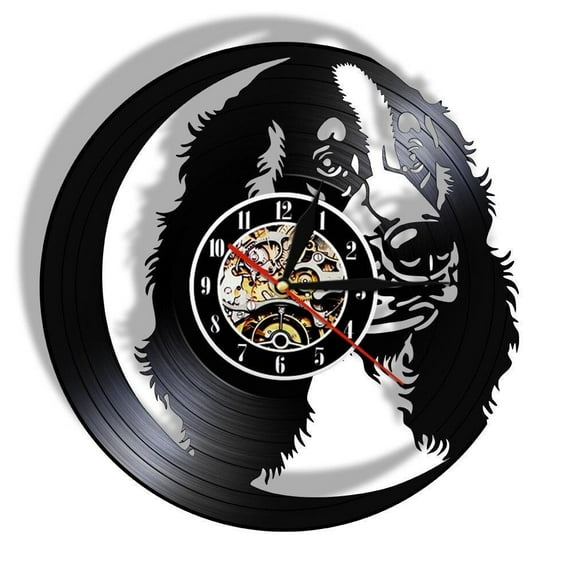 Personalised Golden Retriever Dog Wall Clock Dog Breeds Labrador Dog Custom Vinyl Record Clock Housewarming Dog Lover Gifts Without LED