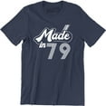 thumbnail image 1 of Personalised Made in 1979 Vintage , Born 1979 Birthday Age Year Men's T-Shirt, 1 of 4