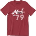 thumbnail image 1 of Personalised Made in 1979 Vintage , Born 1979 Birthday Age Year Men's T-Shirt, 1 of 4