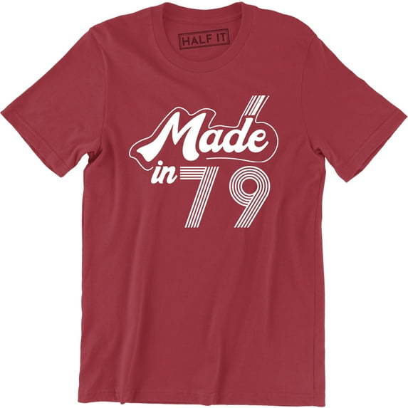 Personalised Made in 1979 Vintage , Born 1979 Birthday Age Year Men's T-Shirt